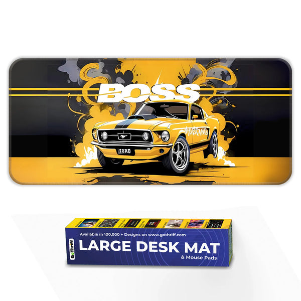 Mustang Boss Classic Muscle Car Deskmat