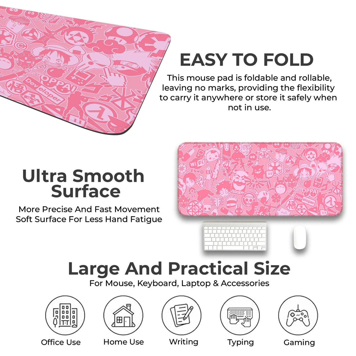 Anime Sticker Collage Deskmat