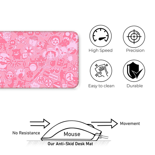 Anime Sticker Collage Deskmat