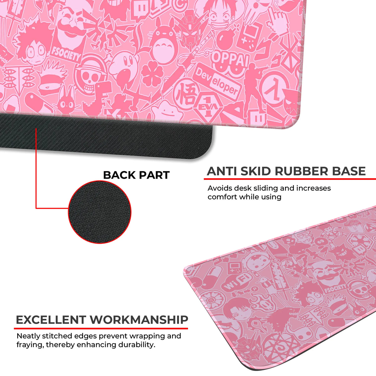 Anime Sticker Collage Deskmat