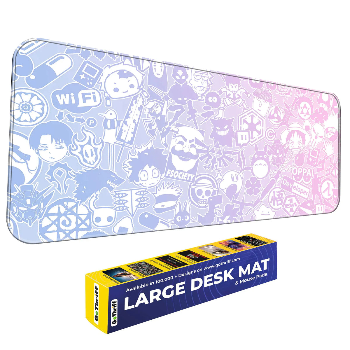 Anime Sticker Collage Deskmat
