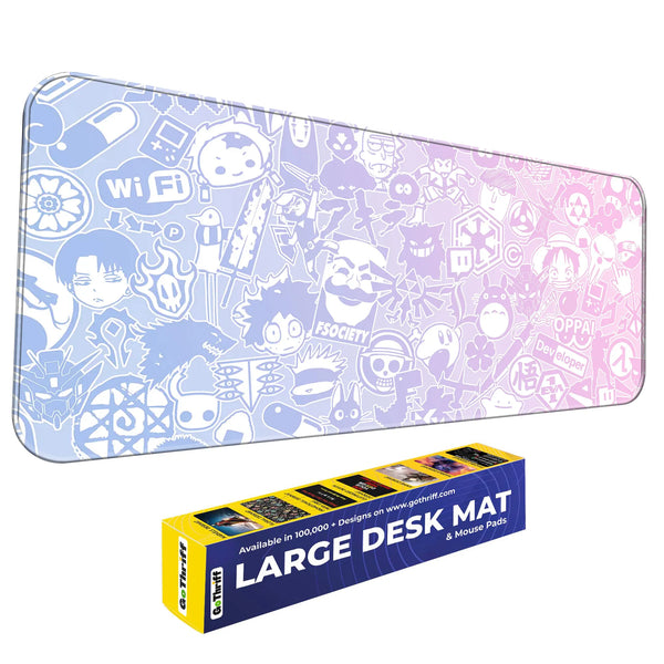 Anime Sticker Collage Deskmat