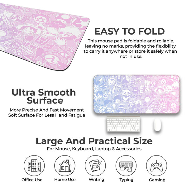 Anime Sticker Collage Deskmat