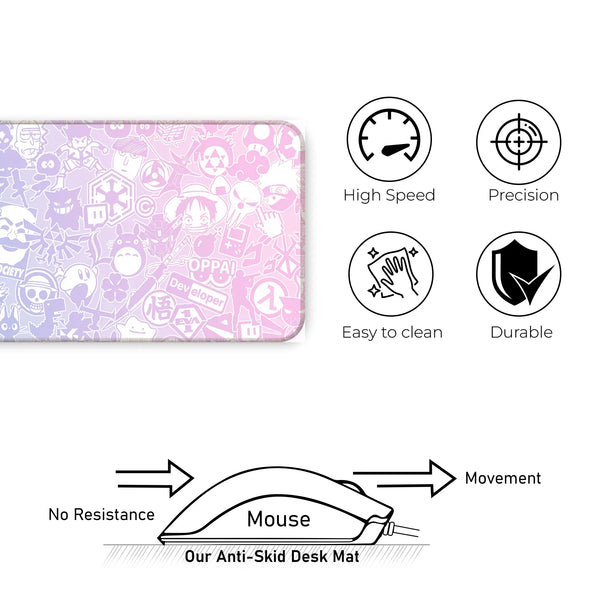 Anime Sticker Collage Deskmat