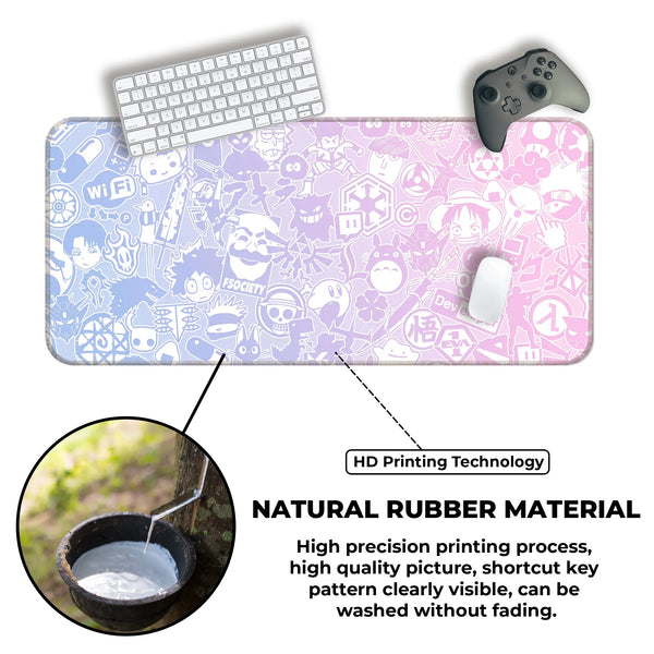 Anime Sticker Collage Deskmat