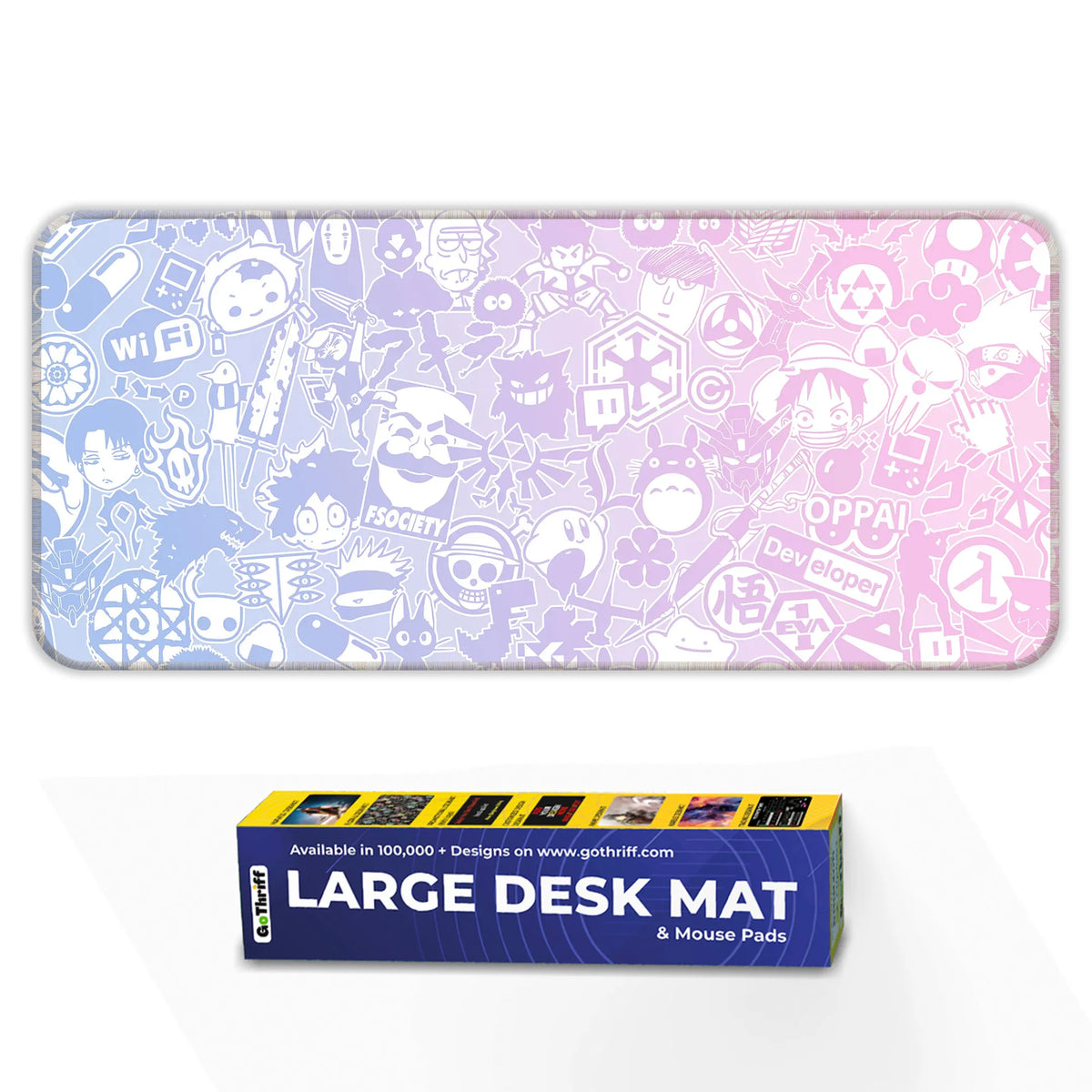 Anime Sticker Collage Deskmat