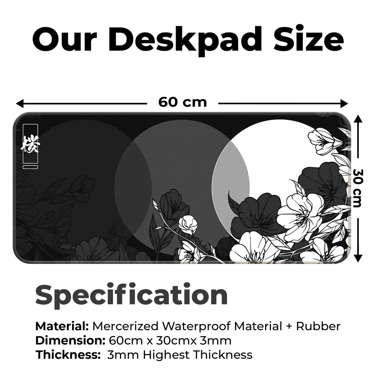 Sakura Circles Deskmat