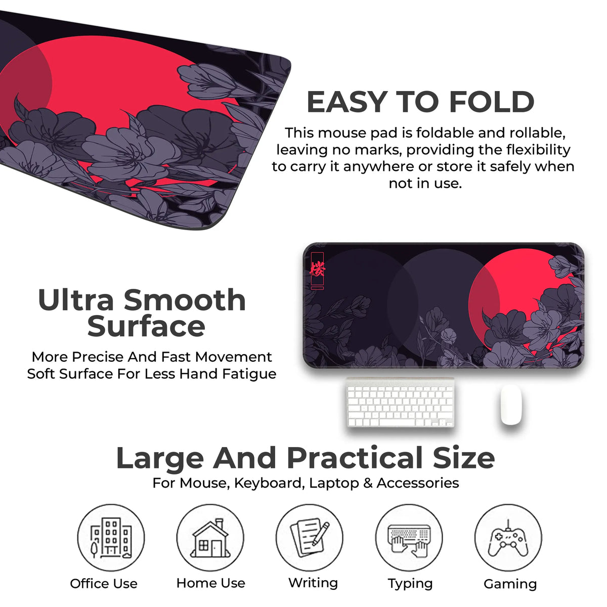 Sakura Circles Deskmat