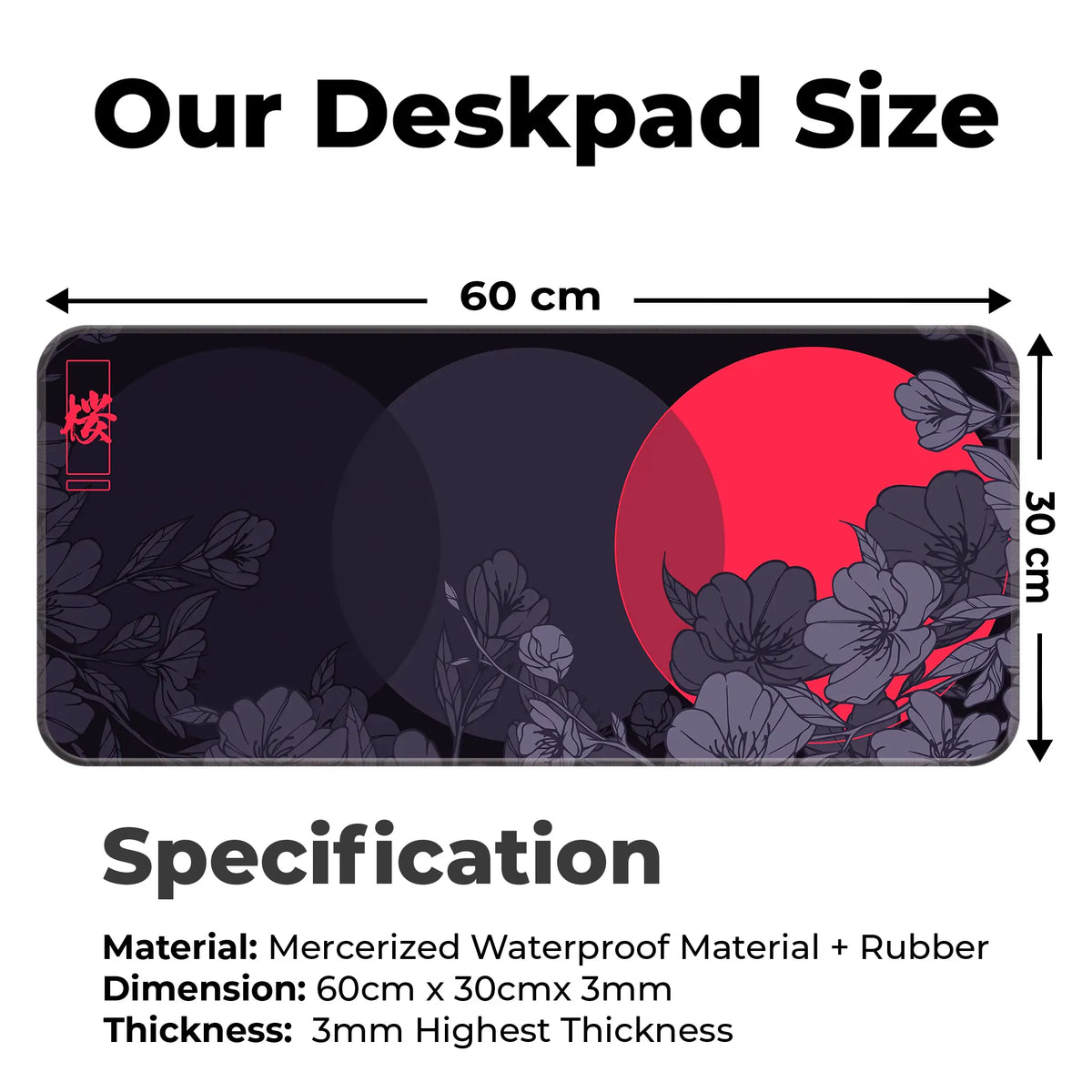 Sakura Circles Deskmat