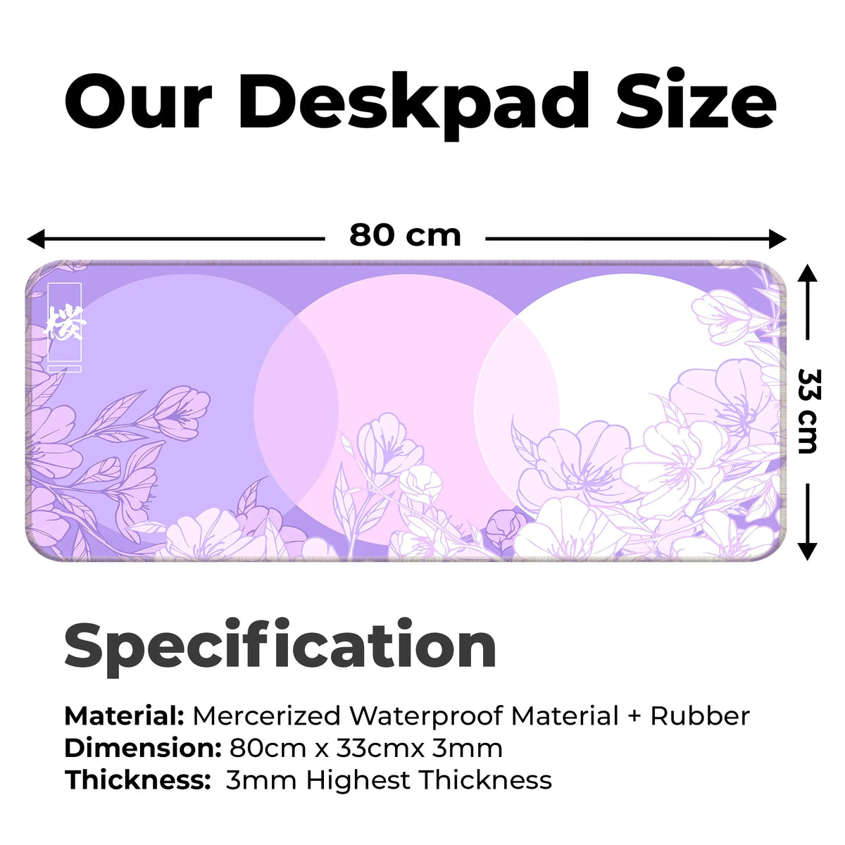 Sakura Circles Deskmat