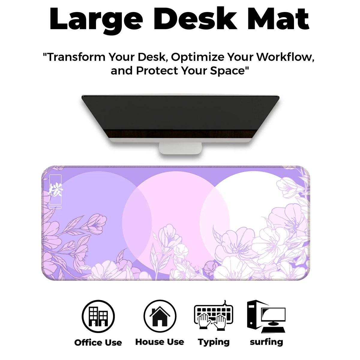 Sakura Circles Deskmat