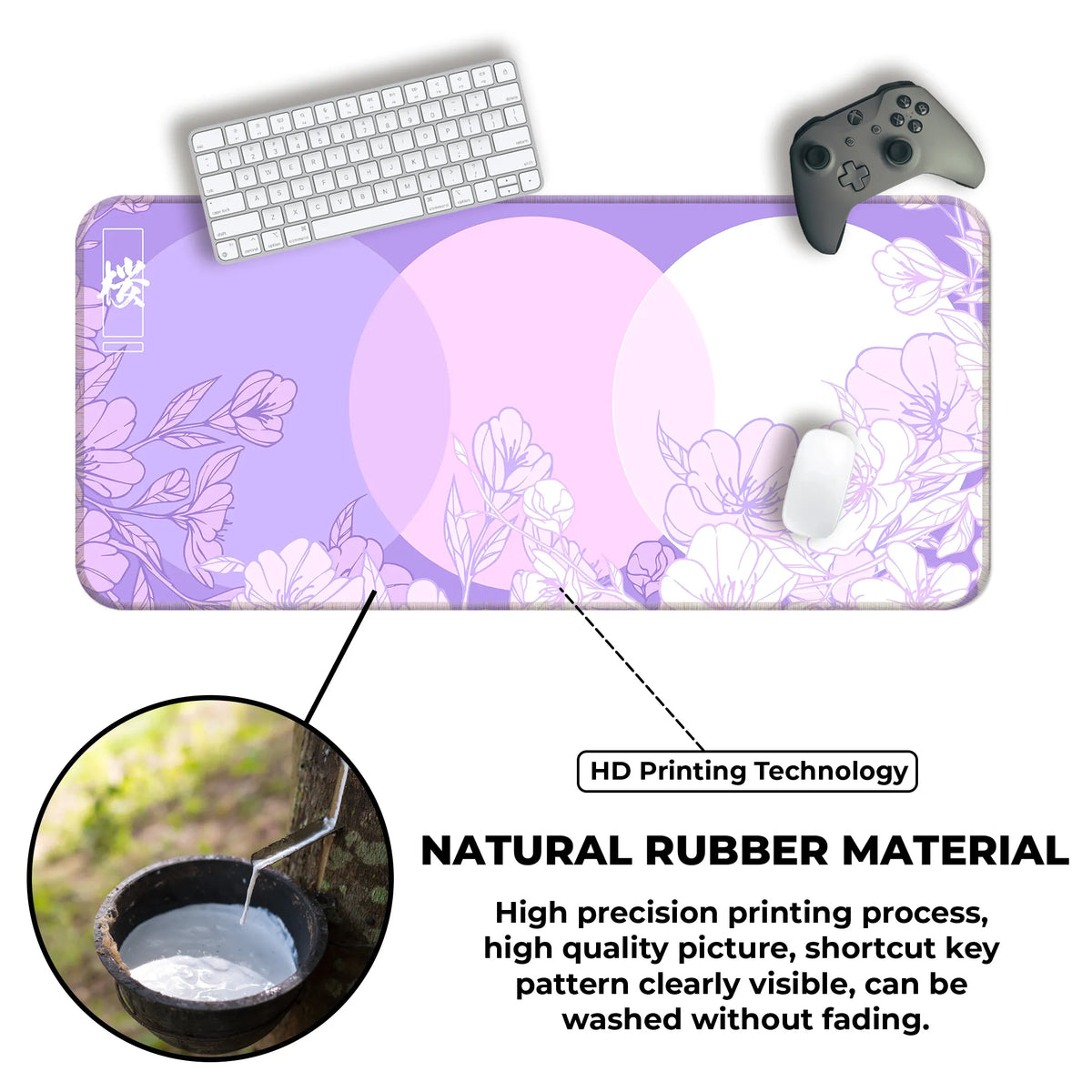 Sakura Circles Deskmat