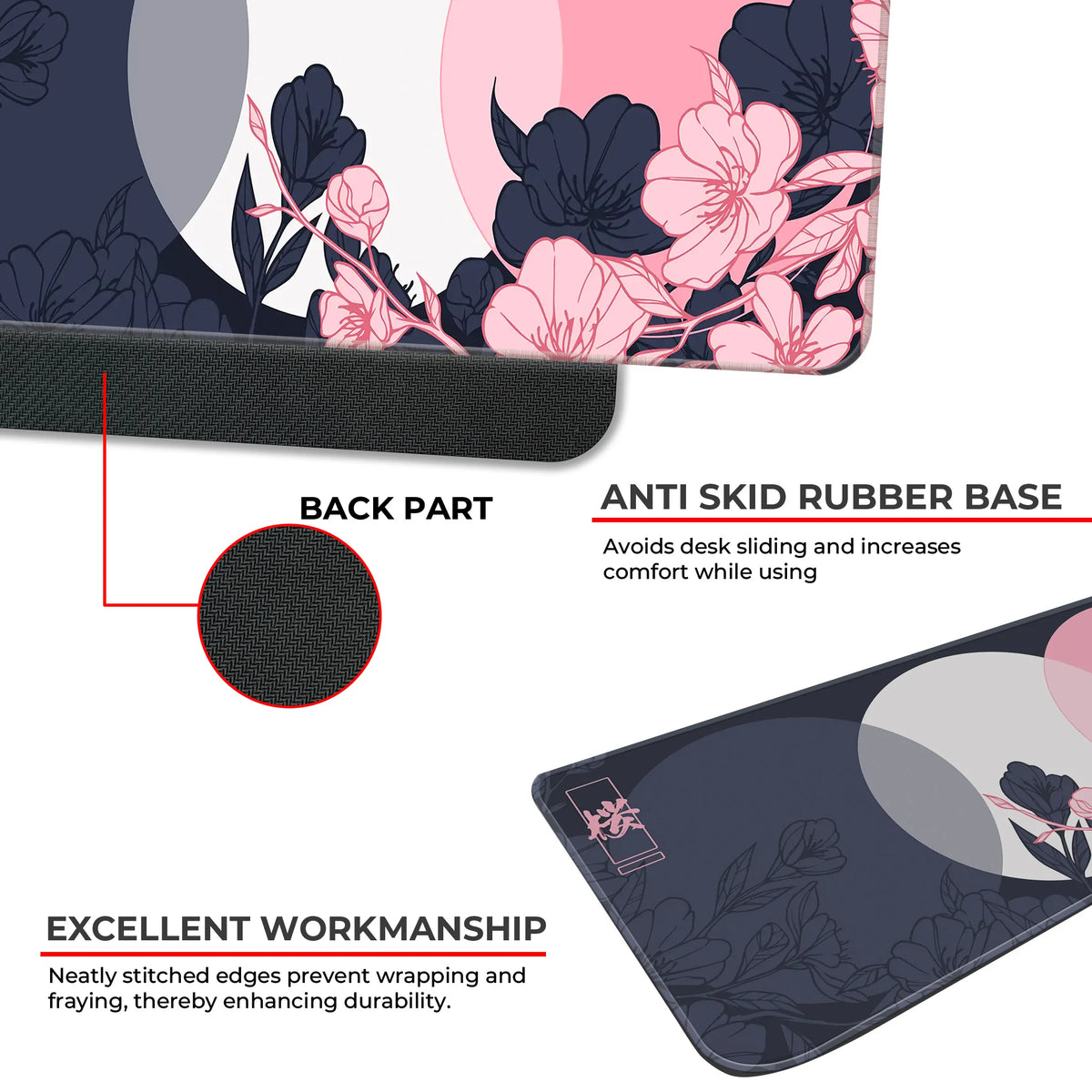 Sakura Circles Deskmat