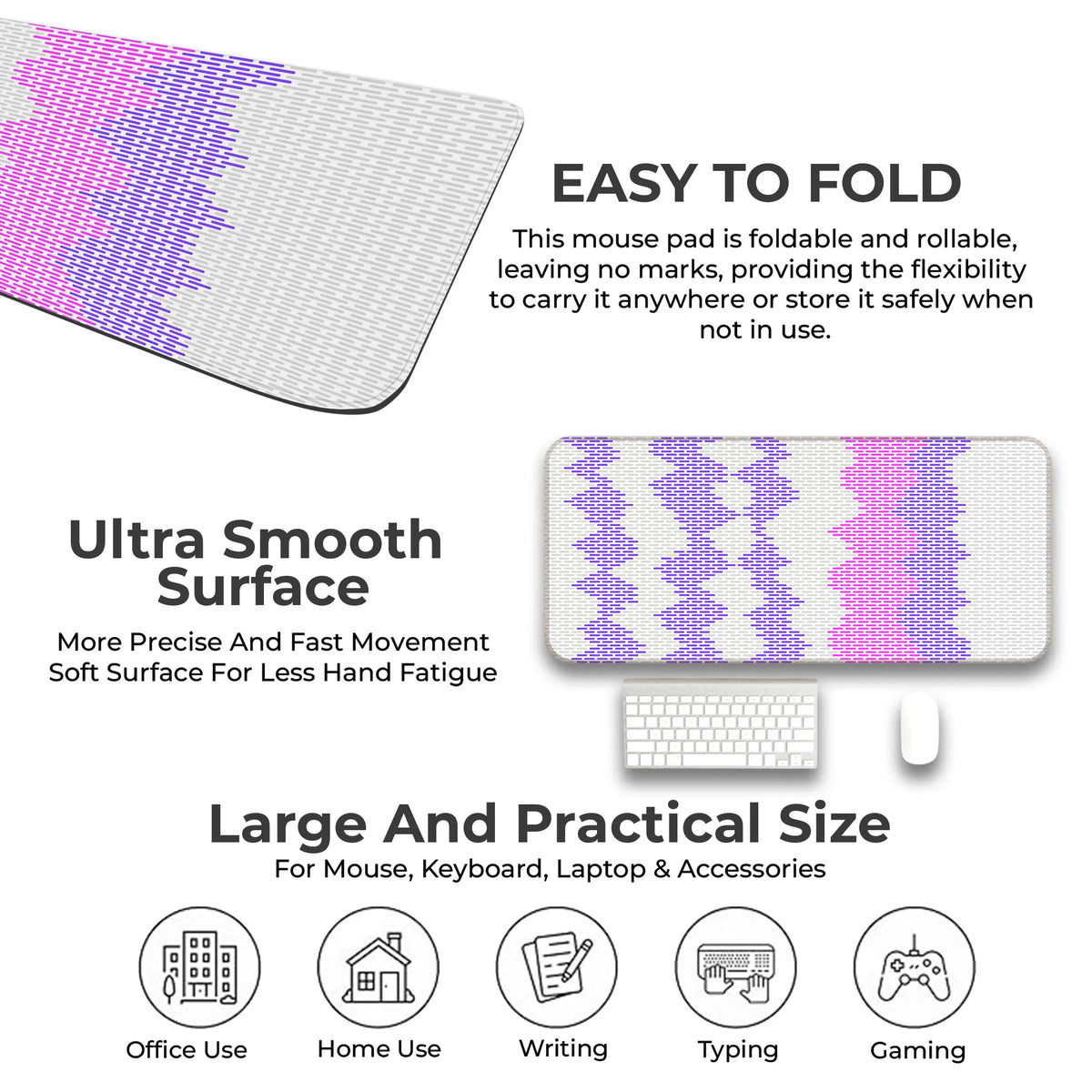 Gradient Wave Pixel Deskmat