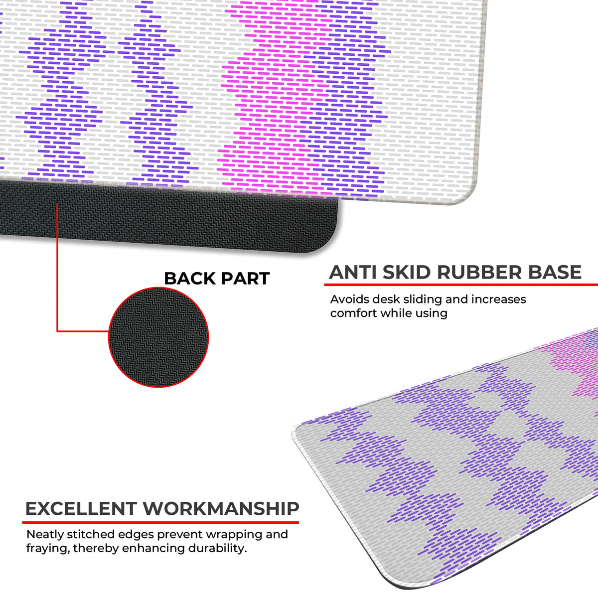 Gradient Wave Pixel Deskmat