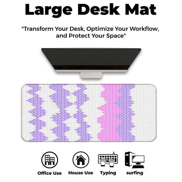 Gradient Wave Pixel Deskmat