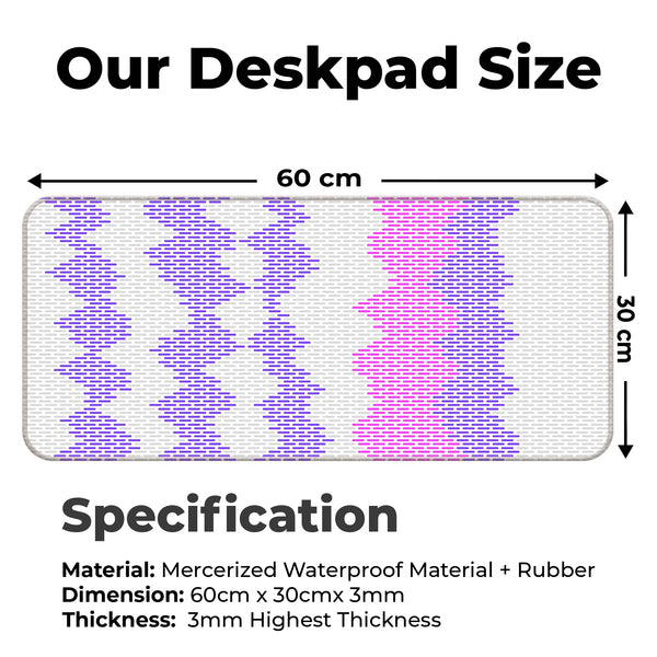 Gradient Wave Pixel Deskmat