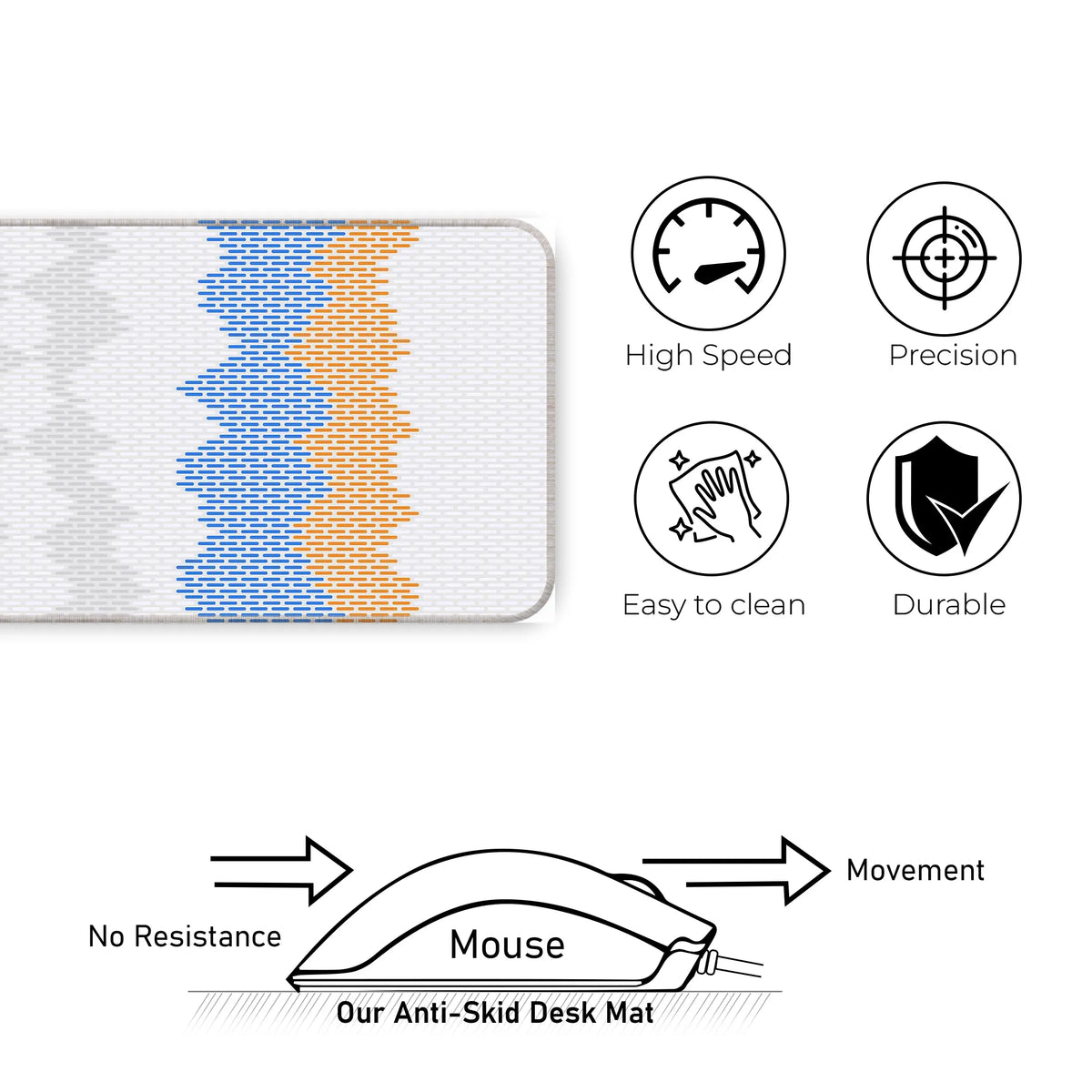 Gradient Wave Pixel Deskmat