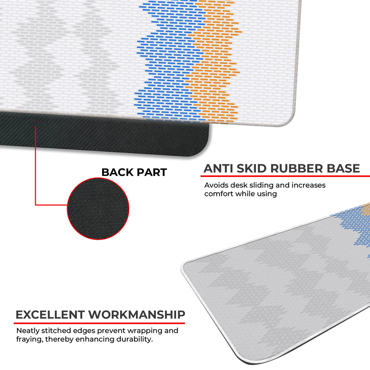 Gradient Wave Pixel Deskmat