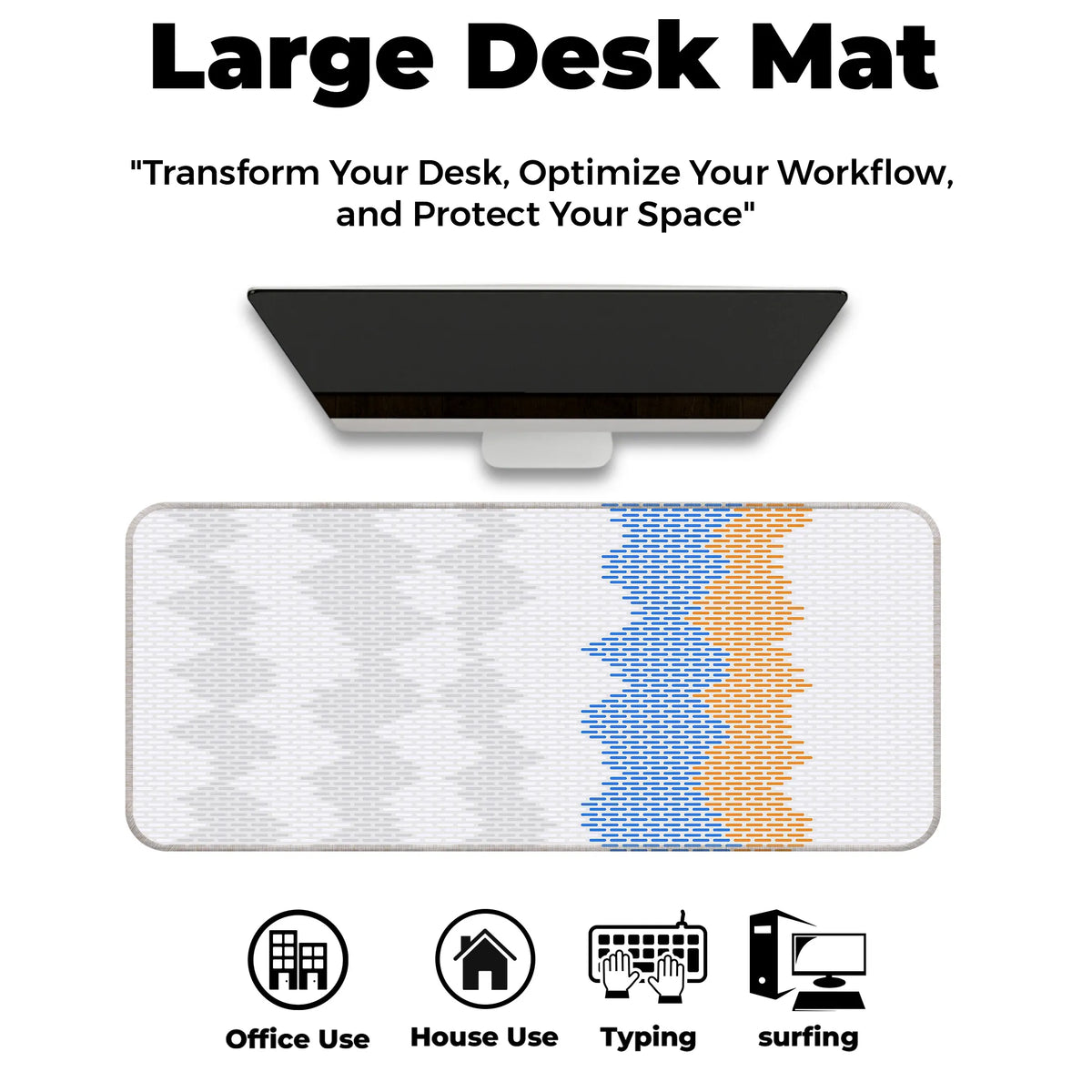 Gradient Wave Pixel Deskmat