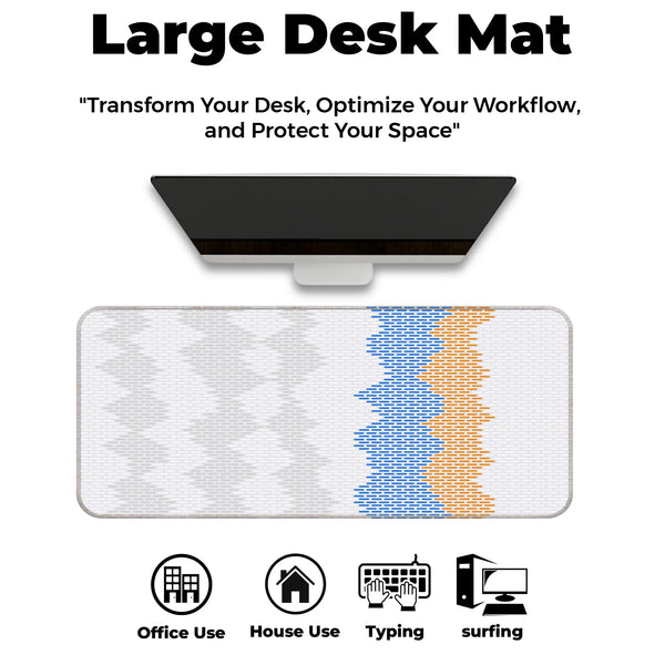 Gradient Wave Pixel Deskmat