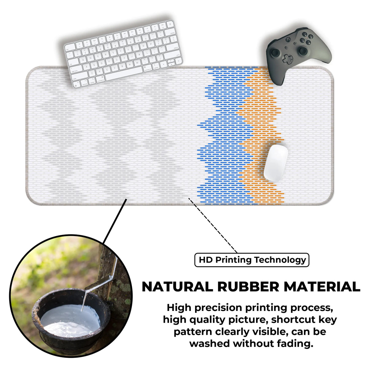 Gradient Wave Pixel Deskmat