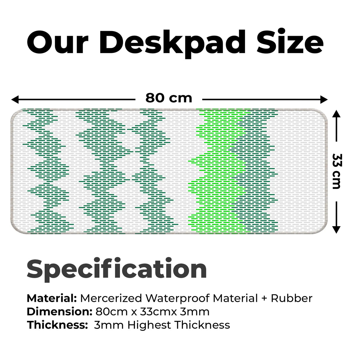 Gradient Wave Pixel Deskmat