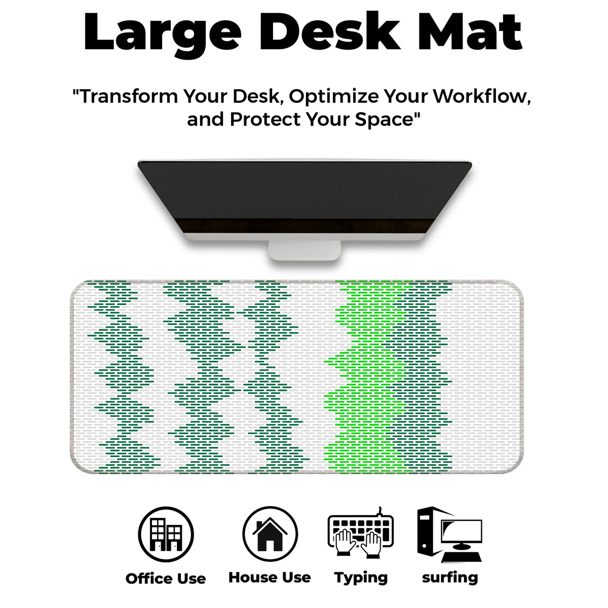 Gradient Wave Pixel Deskmat
