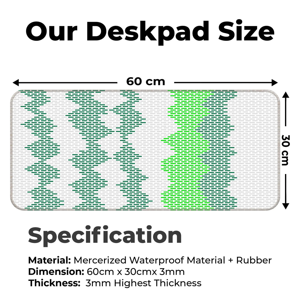 Gradient Wave Pixel Deskmat