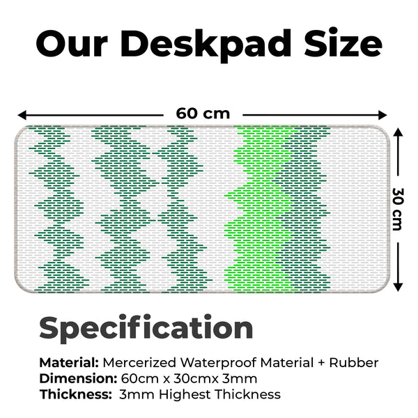 Gradient Wave Pixel Deskmat