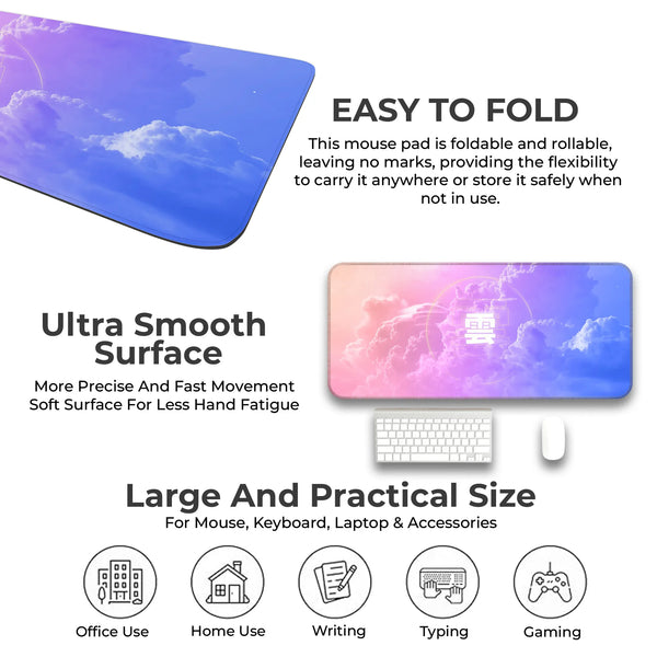 Cloud Design Desk Mat