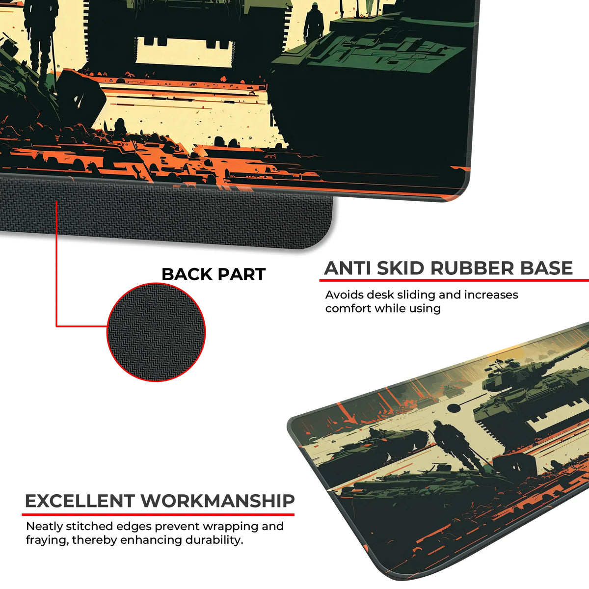 Battle Tank Warzone Deskmat