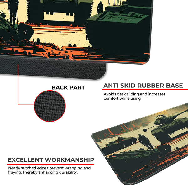 Battle Tank Warzone Deskmat