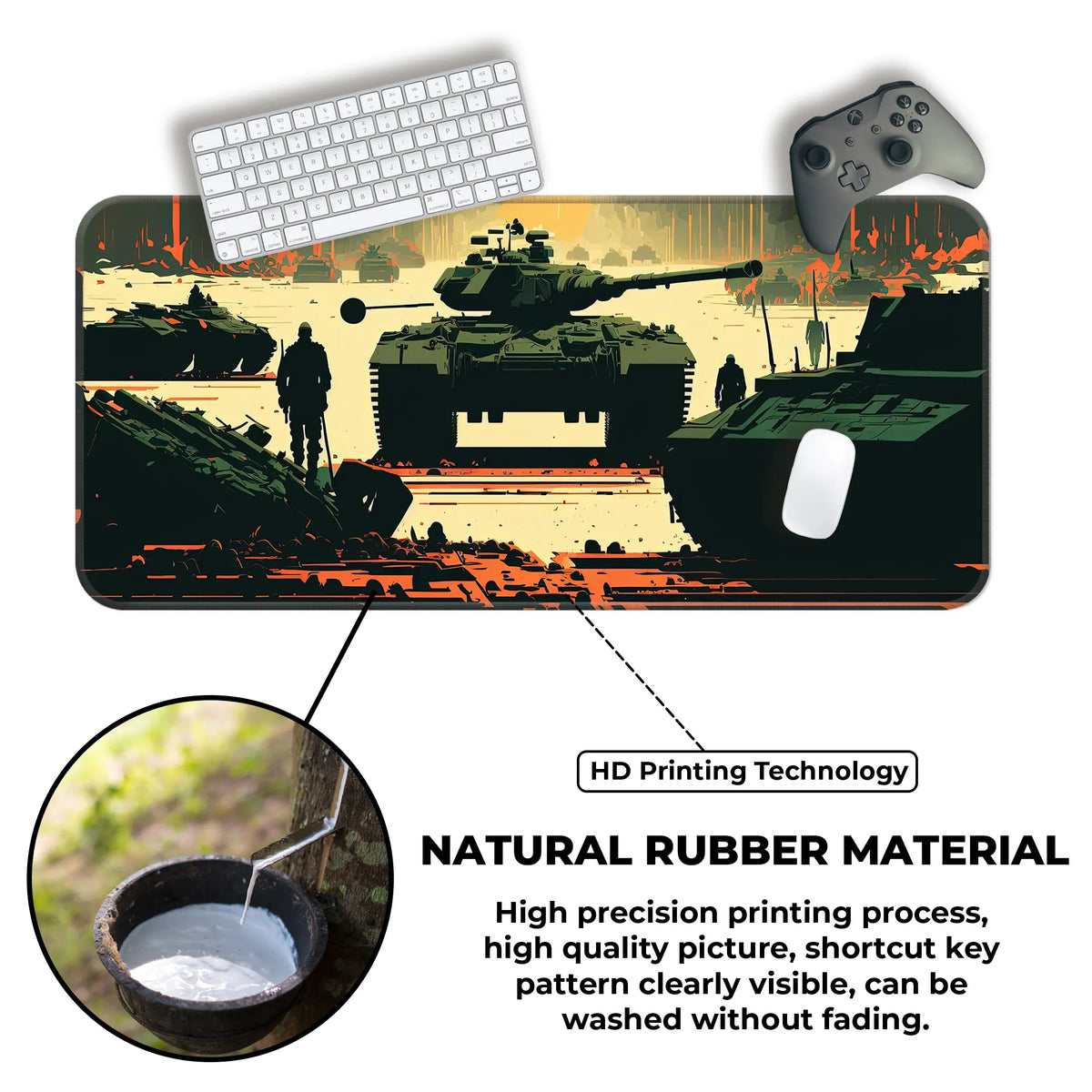 Battle Tank Warzone Deskmat