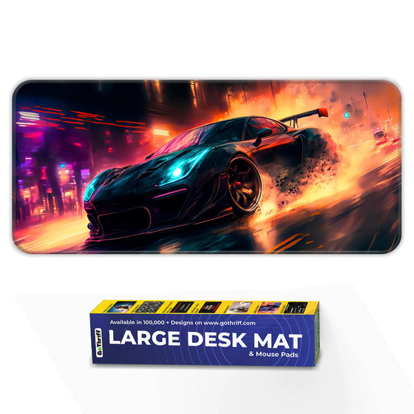 Night Drive Muscle Car Deskmat