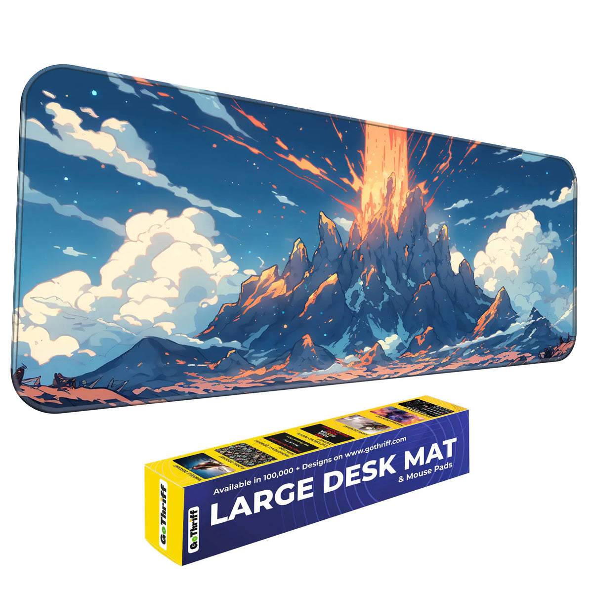 Exploding Volcano Anime Deskmat