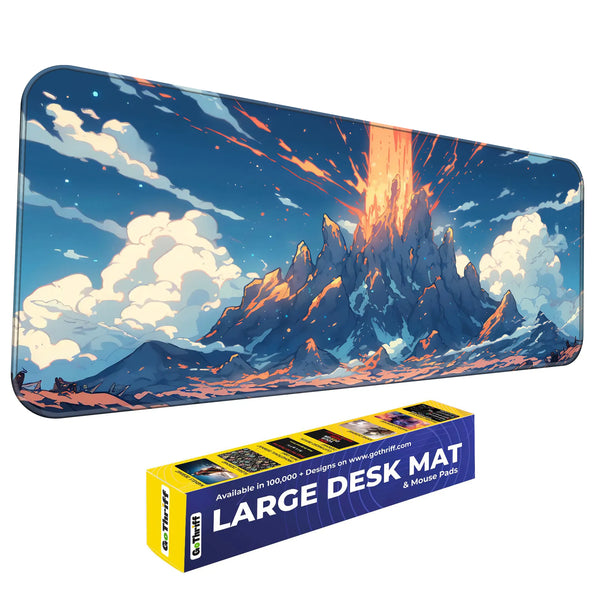 Exploding Volcano Anime Deskmat