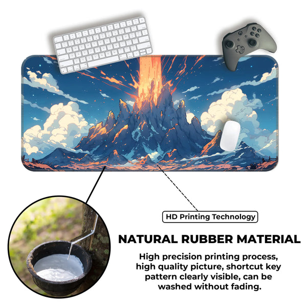 Exploding Volcano Anime Deskmat