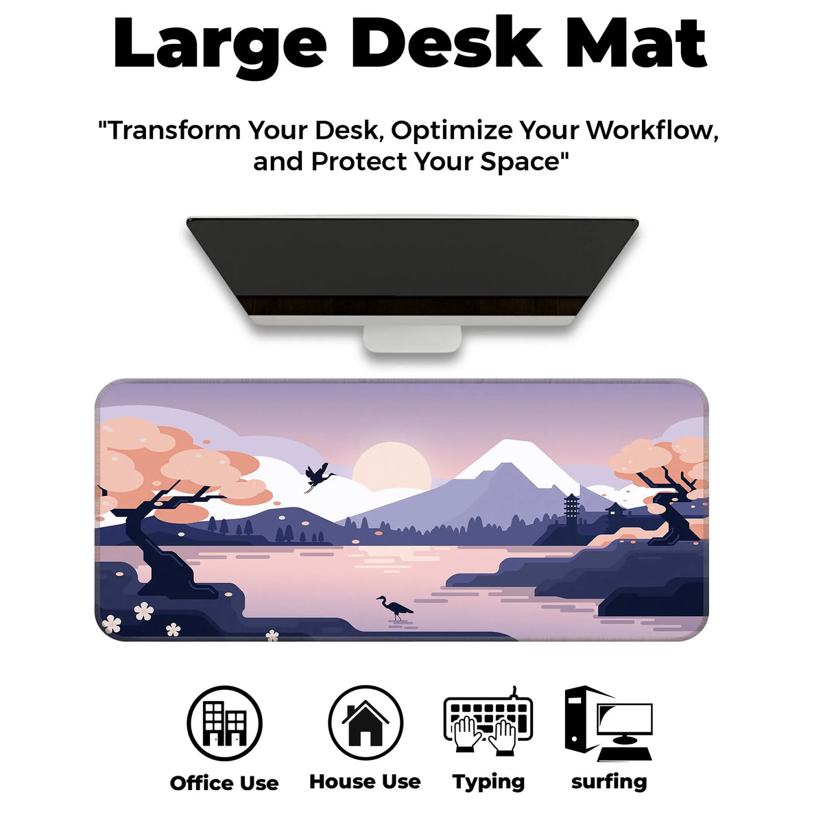 Zen Japan Lakeview Deskmat