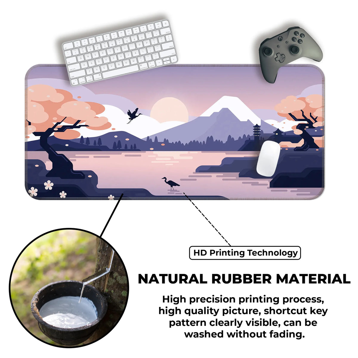 Zen Japan Lakeview Deskmat