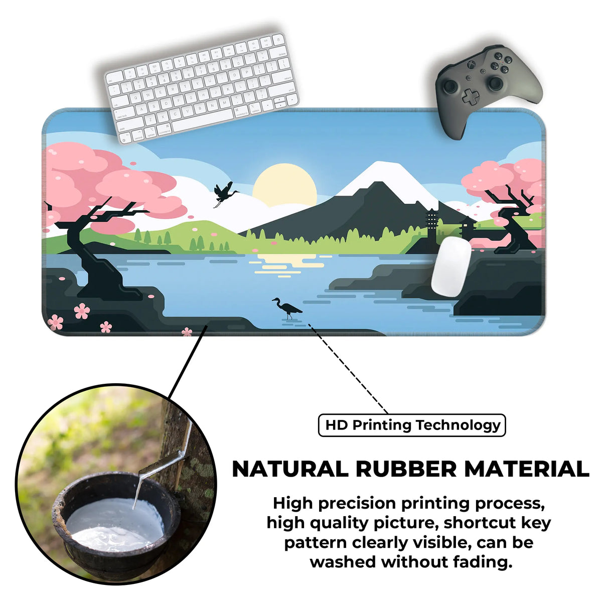 Zen Japan Lakeview Deskmat