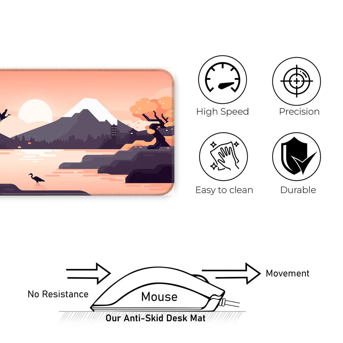 Zen Japan Lakeview Deskmat