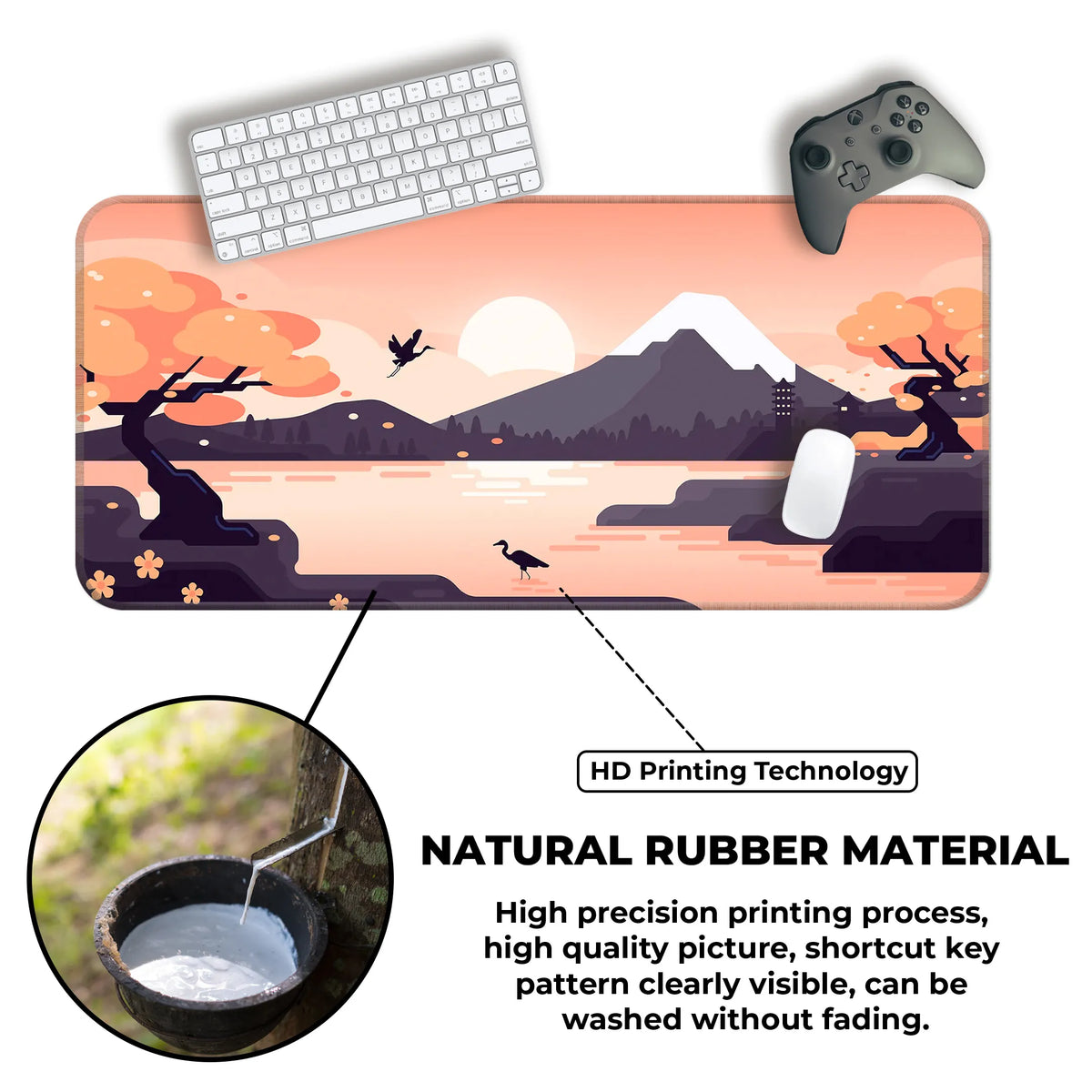 Zen Japan Lakeview Deskmat