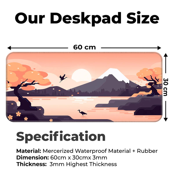 Zen Japan Lakeview Deskmat