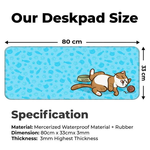 Kawai Cat Deskmat