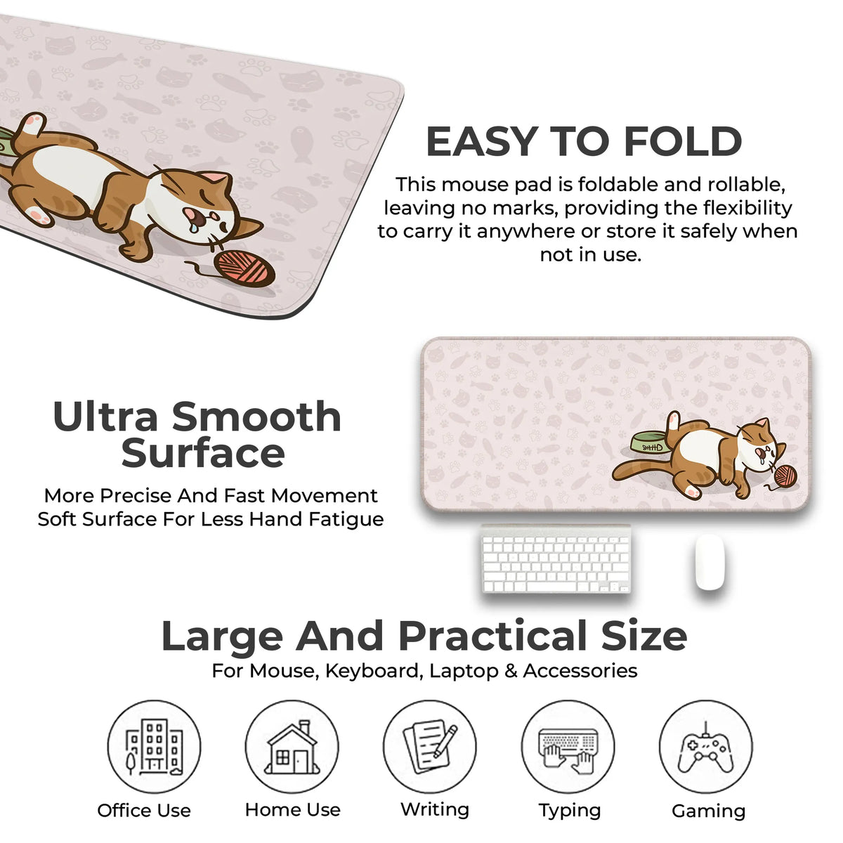 Kawai Cat Deskmat