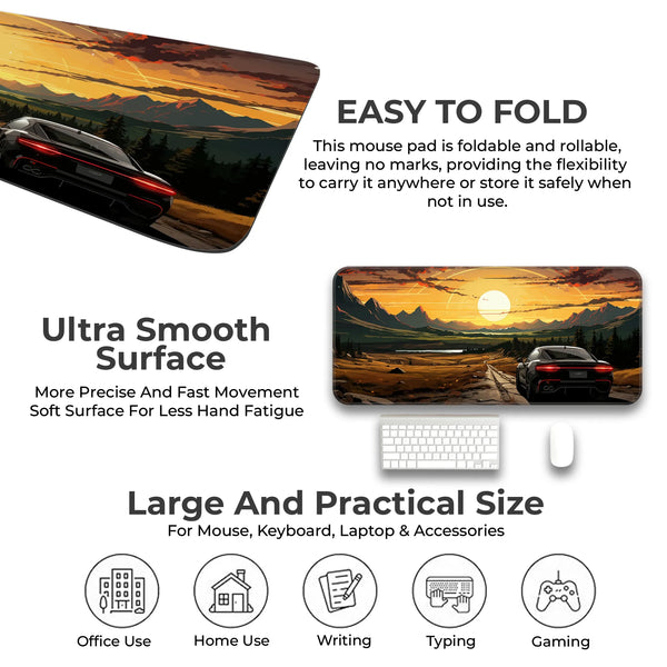 Sunset Road Trip Deskmat