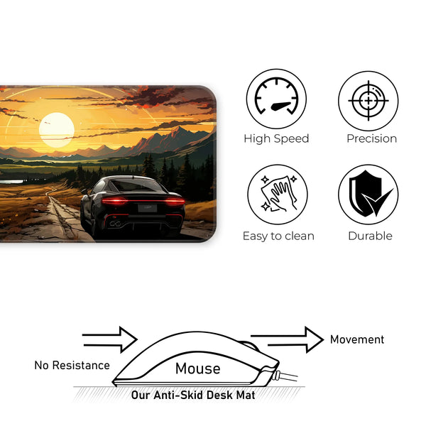 Sunset Road Trip Deskmat