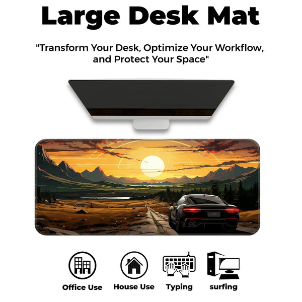Sunset Road Trip Deskmat