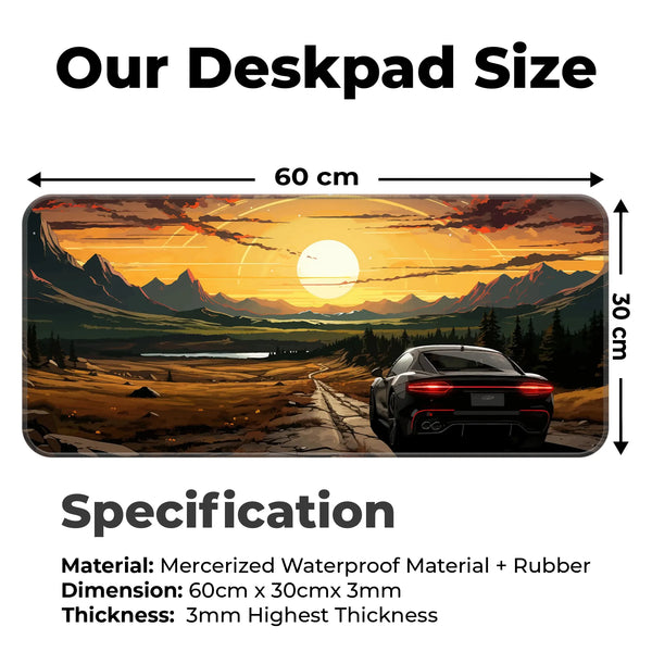 Sunset Road Trip Deskmat